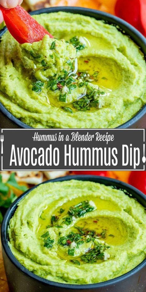 Avocado hummus is a delicious blend of chickpeas and fresh avocado that makes a healthy, gluten-free dip that is the perfect dip for parties or just an afternoon snack. This recipe from shows you how to make homemade hummus with avocado added for extra creaminess, protein, and healthy fats. This is an easy hummus recipe that is always a hit. Dip For Parties, Avocado Hummus Recipe, Healthy Hummus Recipe, Gluten Free Dips, Healthy Hummus, Easy Hummus Recipe, Hummus Dip, Avocado Hummus, Easy Hummus