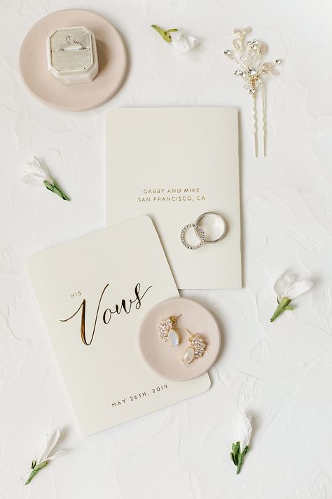 Modern Flat Lay Wedding, Vow Book Photography, Wedding Object Photography, Bridal Flatlay, Ring Flatlay, Wedding Flatlay Photography, Flatlay Wedding Details, Riverfront Wedding, Wedding Flatlay