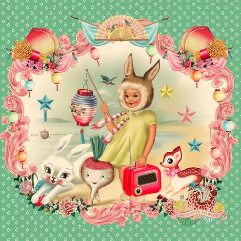 Somebunny Loves You, Kitsch Art, Cartoon Artwork, Bunny Girl, Vintage Cartoon, Christmas Aesthetic, Aesthetic Vintage, Vintage Illustration, Kitsch