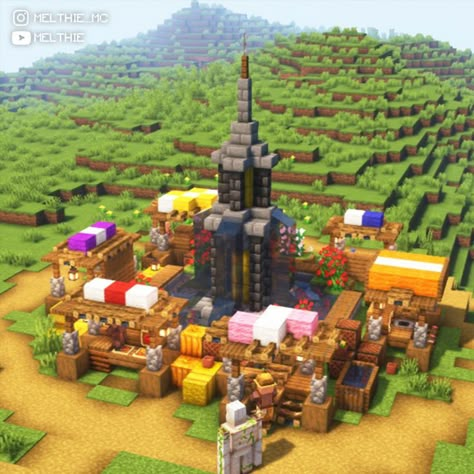 Minecraft Market, Minecraft Shops, Minecraft Garden, Bangunan Minecraft, Minecraft Castle, Minecraft Medieval, Minecraft City, Minecraft Plans, Amazing Minecraft