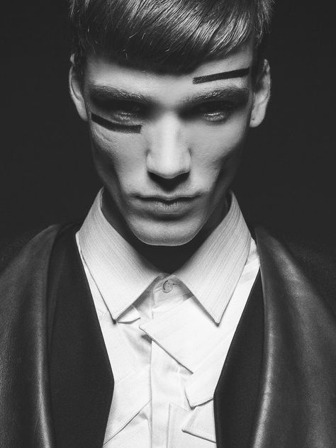 Cyberpunk Makeup, Futuristic Makeup, Mens Editorial, Male Makeup, Men Photography, Models Makeup, Beauty Shoot, Editorial Makeup, Beauty Editorial