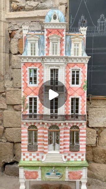 Eric Lansdown on Instagram: "Come on a spectacular journey alongside one of Eric’s newest pieces, a French 2nd empire chateau with a glass roof.  This is one of the pieces to be shown at the @homofaber Venice show September 2024!  #homofaber #homofaber2024 #dollhouse #architecture #craft #craftmanship #artist #exhibition #woodwork" Dollhouse Architecture, French Doll House, Artist Exhibition, Georgian Homes, Dolls Houses, Glass Roof, Miniature Diy, September 2024, Doll Houses