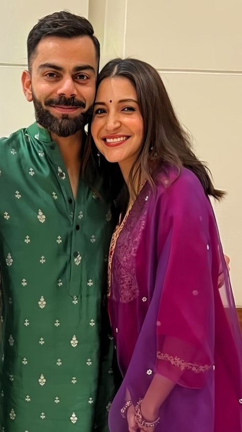 Virat Kohli Anushka Sharma, Diwali Dinner, Kohli Anushka, Virat Anushka, Anushka Pics, Virat Kohli Portrait Photography, Anushka Sharma Virat Kohli, Anushka Sharma And Virat, Interracial Couple Photography