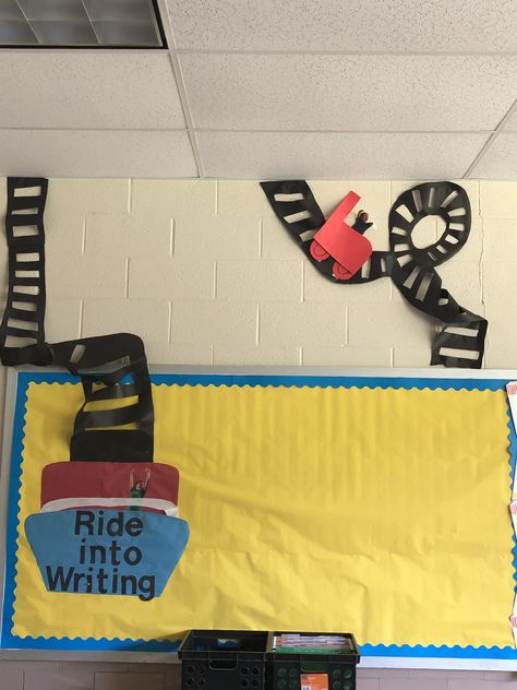 Carnival Classroom Roller Coaster Theme, Carnival Classroom, Read A Thon, Classroom Bulletin Boards, Classroom Design, Roller Coaster, Coasters, Writing, Reading