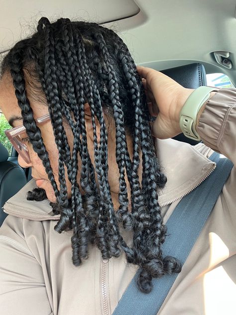 Braids No Extensions Natural, Box Braids No Extensions, Braids No Extensions, Box Braids On Natural Hair, Braids Quick, Braids On Natural Hair, Mini Braids, Curled Ends, Protective Style