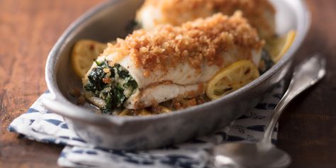 Florida Spinach Stuffed Flounder Roulade : Fresh from Florida Stuffed Flounder Recipes, Flounder Recipes Healthy, Stuff Flounder Recipes, Stuffed Flounder, Flounder Recipes, Fish Dinners, Asian Side Dishes, Florida Food, Seafood Market