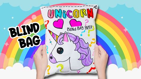 How To Make Blind Bag Paper Unicorn theme 🌈 DIY: Homemade paper blind bags Unicorn theme 🦄 Tutorial paper Unicorn blind bags. ASMR / satisfying opening blind bag tag: #robloxskincare #blindbags #cinnamoroll #tiktokcompilation #tiktok #tutorial #blindbag #asmr #paper #satisfying #blindbox #paperdiy #diy #craft #papercraft Diy Paper Blind Bags, Unicorn Paper Craft, Diy Homemade Paper, Paper Blind Bags, How To Make Blinds, Paper Blinds, Tiktok Tutorial, Paper Unicorn, Rubber Band Crafts