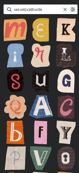 Canva Collage, Scrapbook Letters, Letter Set, Sims 4, Cute Drawings, Alphabet, Coding, Collage, Drawings