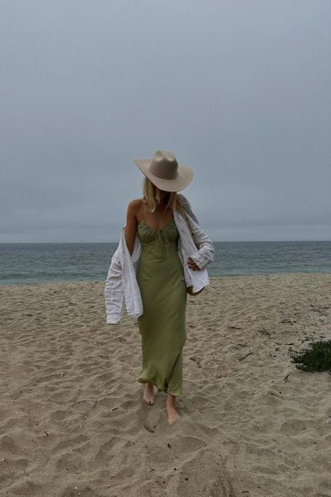 Coastal Cowgirl Outfit, Silk Dress White, Beach Cowgirl, Coastal Cowgirl Aesthetic, Cowgirl Photoshoot, Hamptons Summer, Cowgirl Aesthetic, Artsy Pictures, Bachelorette Outfits