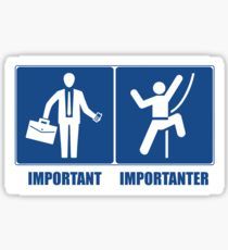 Work Is Important, Climbing Is Importanter Sticker Climbing Stickers, Climbing Art, Stickers For Sale, Rock Climbing, Writing A Book, Bouldering, Snowboarding, Funny Stickers, Custom Stickers