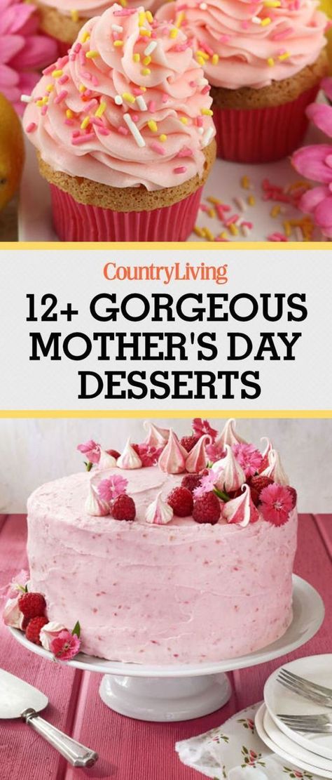 Mother's Day Dessert, Mothers Day Desserts, Mothers Day Dinner, Mothers Day Cupcakes, Delicious Sweets, Mothers Day Cake, Homemade Sweets, Mothers Day Brunch, Celebrate Mom