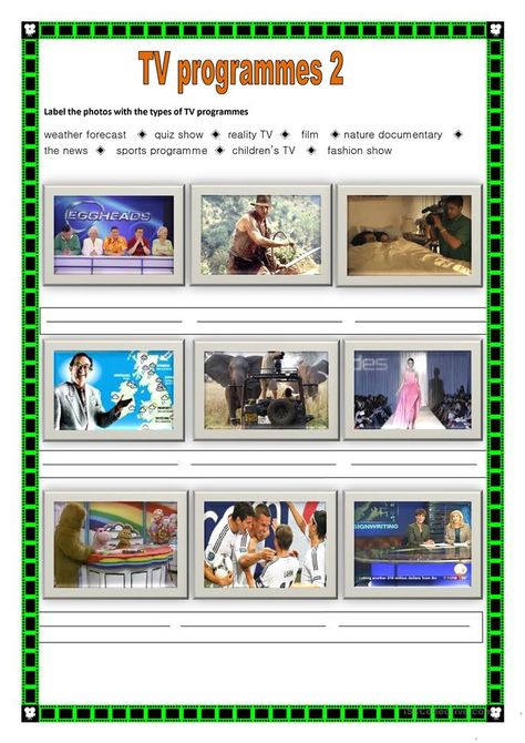 TV programmes 2 - English ESL Worksheets Teaching Geography, Childrens Tv, Activities Games, English Teaching, Esl Teaching, Teaching Jobs, Esl Worksheets, Classroom Posters, Teaching Materials