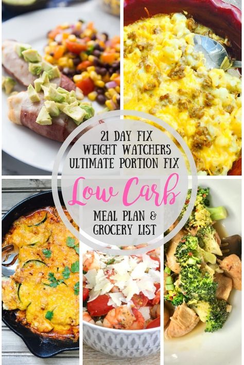 Weight Watchers Meal Plan, Meal Replacement Bars, Weight Watchers Meal Plans, Meal Plan Grocery List, 21 Day Fix Meal Plan, Low Carb Meal, Low Carb Meal Plan, Fit Foodie, 21 Day Fix Meals