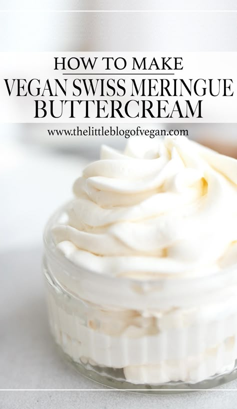 Vegan Frosting Recipe, Aquafaba Recipes, Vegan Meringue, Vegan Buttercream, Vegan Frosting, Vegan Baking Recipes, Vegan Cake Recipes, Vegan Cupcakes, Vegan Bakery