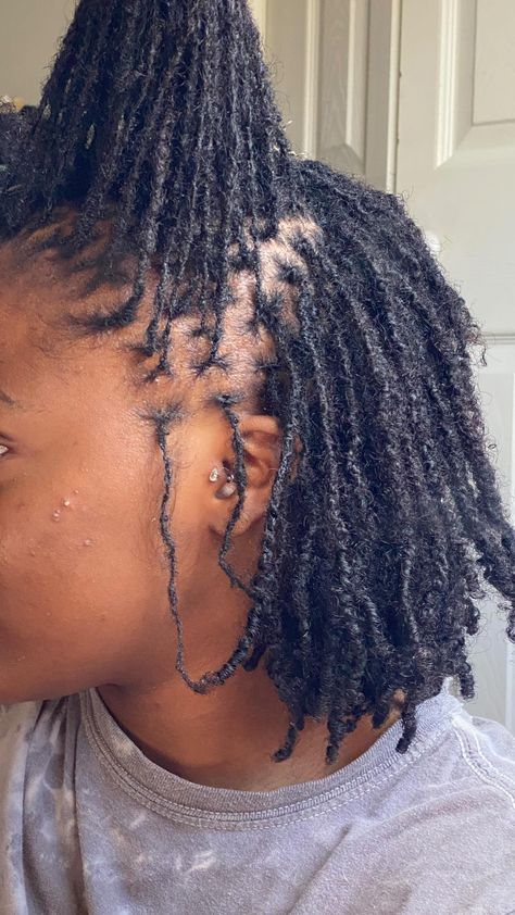 day 1 vs month 7 i’ll be 8 months locd next week 🥹 7 months locd est. 6•15•22 w/ two strand twists 260 loc babies maintained w| 2… | microlocs + life (@queentyquana) on Instagram Sister Locs Vs Microlocs, Small Microlocs, Micro Locs Vs Sister Locs, Mini Locs, Braid Locs, Micro Locs, Loc Hairstyles, Sister Locs, Two Strand Twists