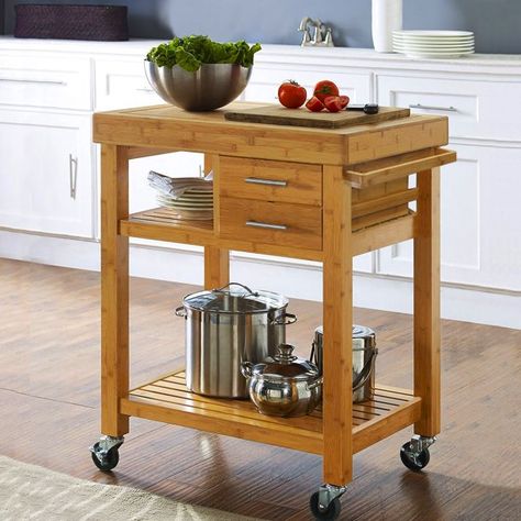 Kitchen Trolley Cart, Organiser Cucina, Kitchen Island Trolley, Kitchen Carts, Rolling Kitchen Cart, Furniture Shelves, Island Cart, Rolling Kitchen Island, Wood Kitchen Island