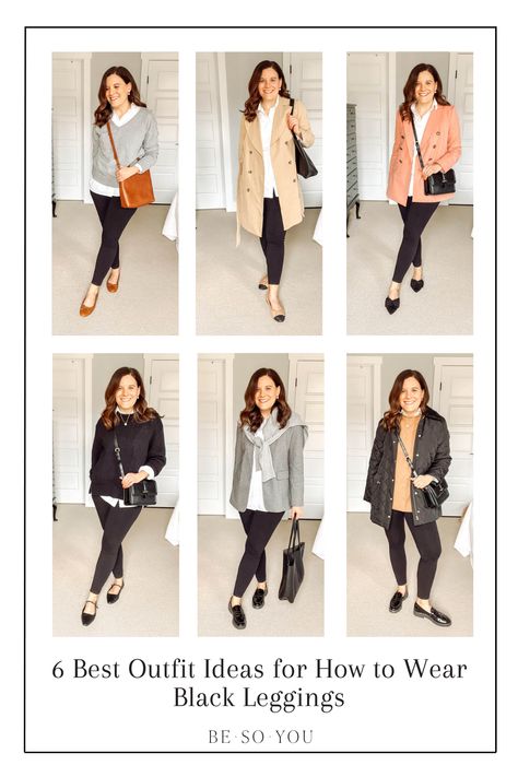 See all 12 versatile black leggings outfits perfect for a casual workday, errands, dining out, or traveling. Get styling tips to be comfy and elevated. Black Leggings Outfits, Wfh Outfits, Oversized Black Sweater, Long Sweater Vest, Leggings Outfits, Black Leggings Outfit, Midsize Fashion, White Crewneck, Long Pullover