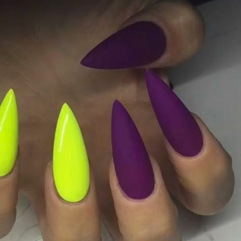 Yellow Nail Art, Stiletto Nail Art, Super Nails, Ideas Nails, Trendy Nail Art, Trendy Nail Design, Yellow Nails, Nail Designs Summer, Nail Shapes