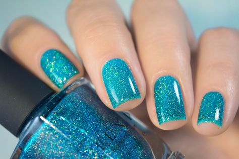 Tropical Turquoise Holographic Sheer Jelly Nail Polish Nail Design Glitter, Teal Nails, Colorful Nail, Blue Nail Polish, Blue Nail, Colorful Nail Designs, Art Summer, Unique Nails, Coffin Nails Designs