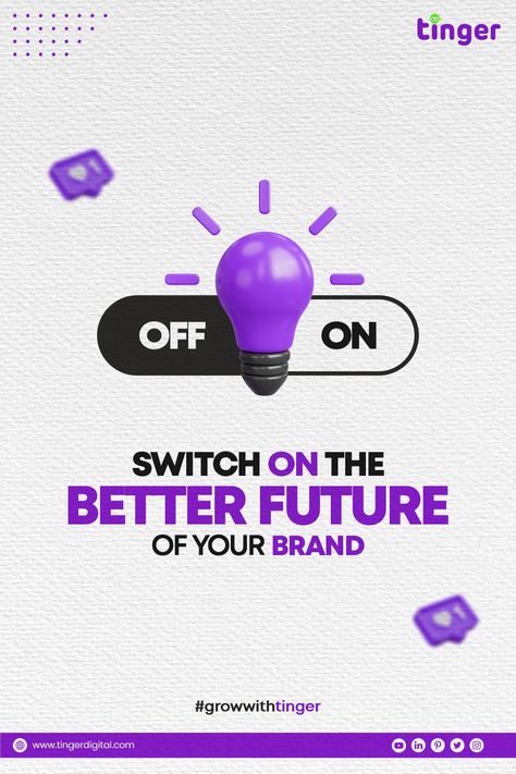 Switch on the better future or your brand . #digital #webdesign #like #instagood #marketingtips #follow #socialmediamanager #social #media #website Social Website Design, Social Media Marketing Agency Posts, Tips Poster Design, Marketing Agency Social Media Design, Social Media Design Graphics Instagram, Poster Design Inspiration Creativity, Social Media Advertising Design Ideas, Did You Know Design, Creative Advertising Design Social Media