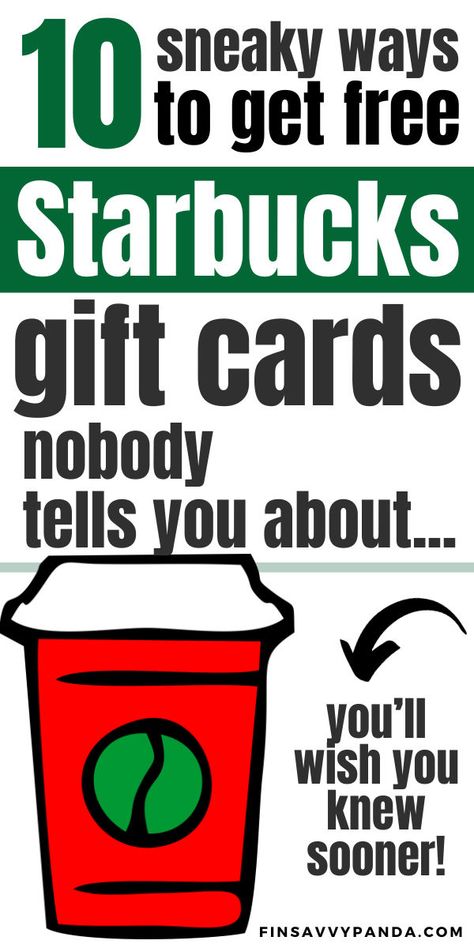 Cup of joy, anyone? Learn easy ways to get free Starbucks gift cards and enjoy your favorite brews on us! Whether it's through participating in surveys or discovering secret codes, we've got the insider tips you need. Perfect for coffee lovers looking to treat themselves without spending a dime. Get ready to sip on savings and indulge in your Starbucks favorites for free! Earn Money On Pinterest, Free Starbucks Gift Card, Money On Pinterest, Starbucks Lovers, Starbucks Gift, Starbucks Gift Card, Money Saving Strategies, Free Coffee, Frugal Living Tips