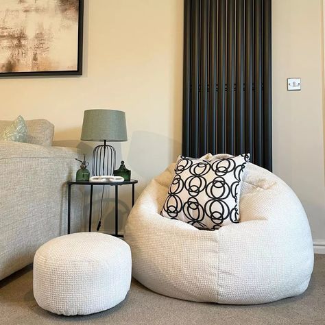 The most comfy corner, featuring our waffle slouchbag and circle geo snug print cushion☁️✨ 📷 @therileysresidence #rucomfy #rucomfyBeanbags #MadeInBritain #CosyHome #NeutralDecor #HomeInspo #Furniture Beanbag Corner, Comfy Corner, Printed Cushions, July 10, Neutral Decor, Room Inspiration Bedroom, Bean Bag, Room Inspo, Room Inspiration