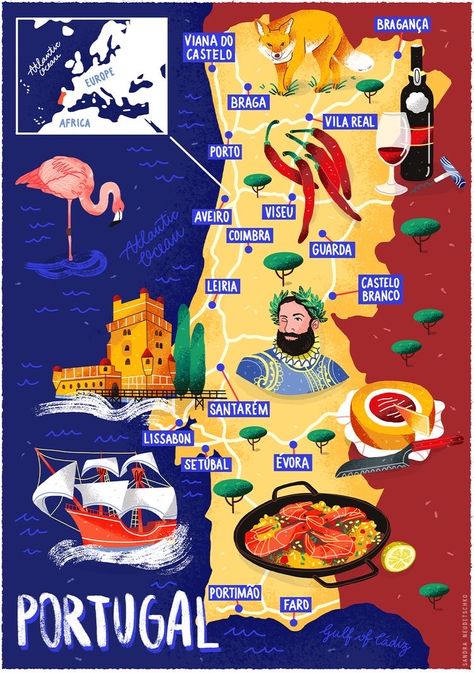 Portuguese Tattoo, Camino Portuguese, Packaging Advertising, Portugal Map, Portuguese Lessons, Portugal Vacation, World Thinking Day, Wine Tourism, Learn Portuguese