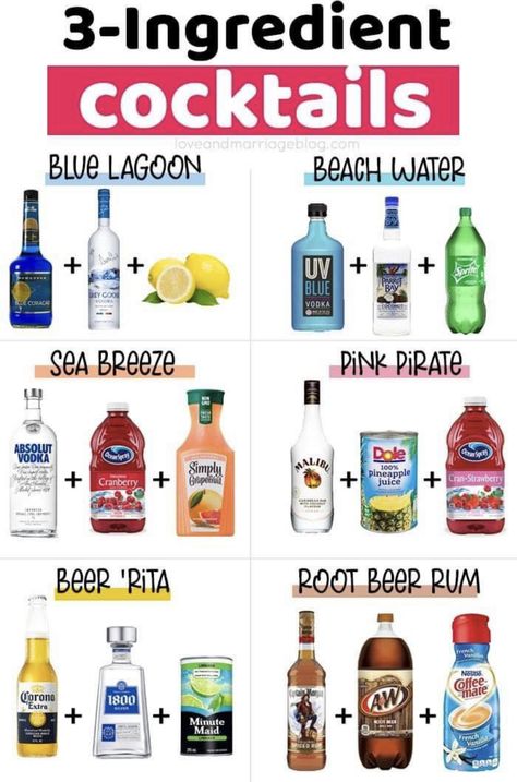 Bartender Drinks Recipes, Fun Drinks Alcohol, Bartender Drinks, Cocktail Drinks Alcoholic, Mixed Drinks Alcohol, Yummy Alcoholic Drinks, Liquor Drinks, Boozy Drinks, Mixed Drinks Recipes