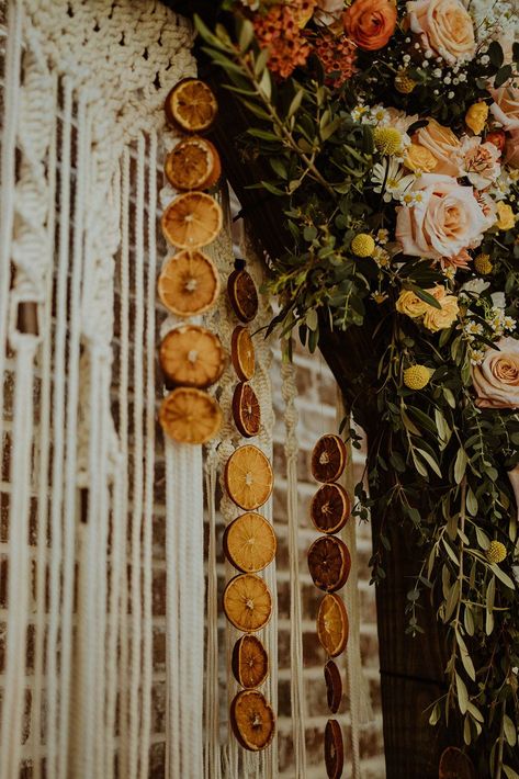 "All the vendors in this styled shoot are not only LGBTQ+ inclusive but also active allies advocating that all love is equal." The post Boho grunge wedding inspiration with orange tones appeared first on Equally Wed, modern LGBTQ+ weddings + LGBTQ-inclusive wedding pros. This post features DIY decor using dried oranges October Wedding Boho, Wedding Decor September, Diy Forest Wedding Decor, Moody Rainbow Wedding, Cozy Modern Wedding, Unique Boho Wedding Ideas, Weasley Wedding Aesthetic, Post Modern Wedding, Queer Forest Wedding