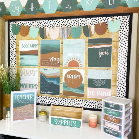 Coastal Classroom Decor, Coastal Classroom, Ocean Classroom Decor, Ashley Mckenzie, Middle School Classroom Decor, Ocean Classroom, Teacher Toolbox Labels, Calm Colors, Classroom Decor Bundle