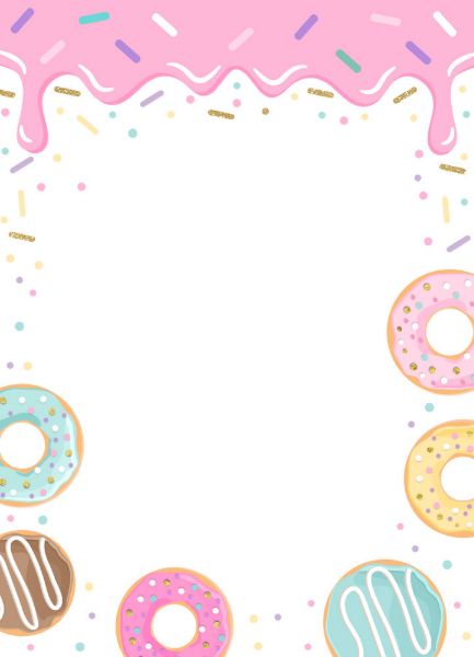 Create your own Postcard | Zazzle.com Candyland Invitations, Donut Background, Candy Invitations, Donut Theme Party, Donut Invitation, Doughnut Party, Candy Theme Birthday Party, Donut Themed Birthday Party, Cake Wallpaper