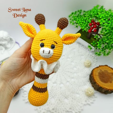 Giraffe Bookmark Crochet, Mickey Mouse Crochet, Giraffe Crochet Pattern, Crochet Animals Giraffe, Crochet Stripy Giraffe, Crochet Giraffe Stacking Toy, Giraffe Rattle Crochet, Amigurumi Giraffe, Crochet Giraffe