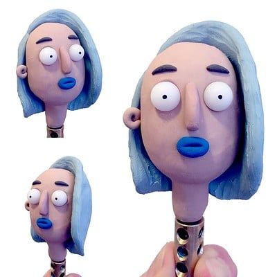 Anime Shocked Face, Head Animation, Stop Motion Ideas, Colour Experiments, Plasticine Art, Clay Characters, Clay Animation, Motion Ideas, Animation Stop Motion