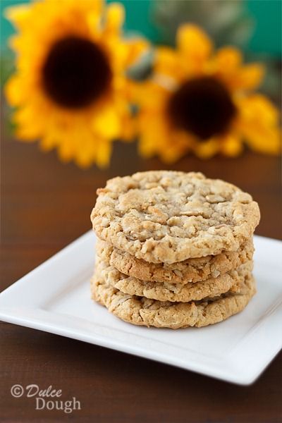 Sunflower Seed Cookies, Oat Biscuit Recipe, Sunflower Seed Recipes, Seed Cookies, Christmas Shortbread, Peanut Butter Oatmeal Cookies, Coconut Chocolate, Oatmeal Cookie, Oat Cookies