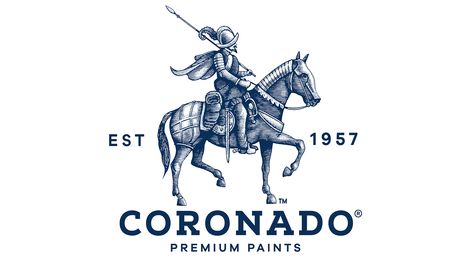 Coronado Premium Paints Brandmark Illuster by Steven Noble Sailor Illustration, Art Deco Logo, Steven Noble, Logo Luxury, Dark Red Wallpaper, Engraving Illustration, Shirt Design Inspiration, Natural Logo, Vintage Graphic Design