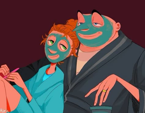 Lucy Despicable Me, Weird Fanart, Gru And Lucy, Cute Cartoon Couples, Despicable Me Gru, Gru Despicable Me, Agnes Despicable Me, Lucy Wilde, Illumination Entertainment