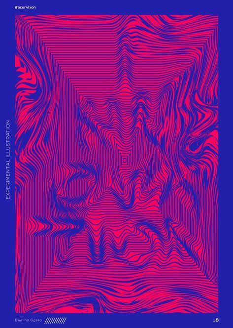 3d Line Art, Waves Abstract, Blue Poster, Abstract 3d, Line Art, Illustrator, Iphone, Red, Blue