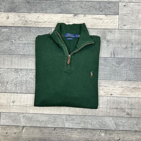 🍐 Ralph Lauren quarter zip in dark green with... - Depop Green Quarter Zip, Ralph Lauren Quarter Zip, Mens Fleece, Ralph Lauren Men, Quarter Zip, Dark Green, Interview, Cute Outfits, Ralph Lauren