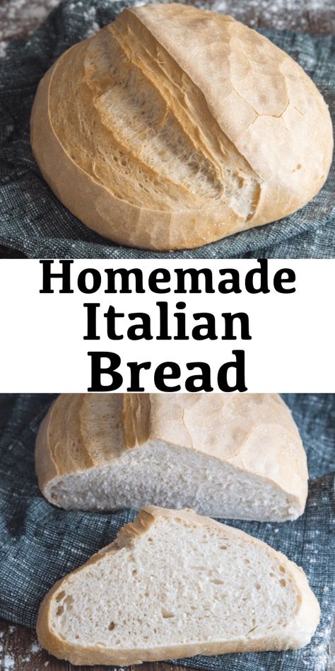 Homemade Italian Bread, Italian Bread Recipe, Easy Homemade Bread, Italian Bread Recipes, Italian Recipes Appetizers, Tasty Bread Recipe, Italian Recipes Dessert, Homemade Bread Easy, Bread Easy