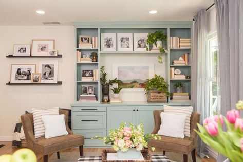 Rooms Viewer | HGTV Halcyon Green, Disney Apartment, Paint Colors Blue, Apartment Decor Bedroom, Pastel Living Room, Budget Interior, Porch Accessories, Hangout Room, Condo Apartment