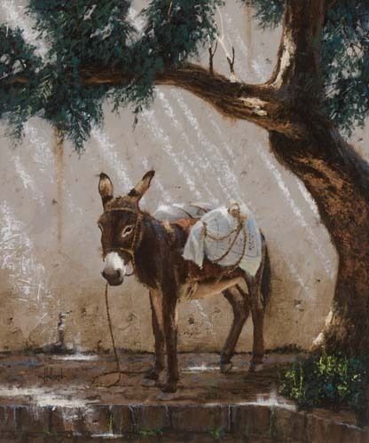 Donkey Images, Christmas Nativity Scene Display, Donkey Art, Cute Donkey, Ear Art, A Donkey, Tableau Art, Super Cute Animals, Naive Art