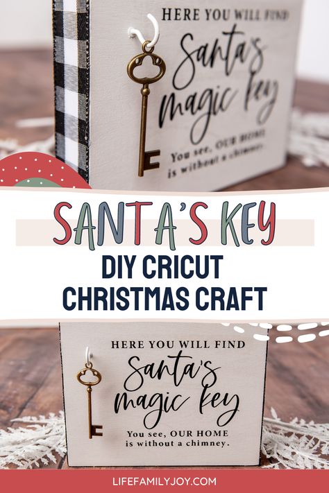 Cricut Christmas Ideas: Santa Santa Keys Ideas Diy, Santas Magic Key Diy, Santa Keys Ideas, Santa Sayings, Keys Ideas, Festival Crafts, Christmas Bazaar Crafts, Santa's Key, Key Diy