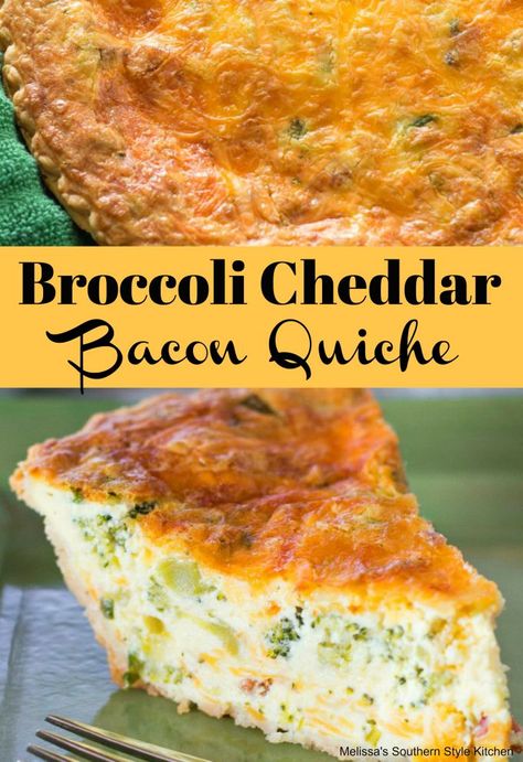 Quiche Recipes Bacon Broccoli, Broccoli Bacon Quiche Recipes, Quiche Broccoli Cheese, Broccoli Cheese Quiche Recipes, Pie Shell Dinner Recipes, Quiche With Cream Cheese, Quiche Recipes Bacon, Bacon Broccoli Quiche, Bacon Cheese Quiche