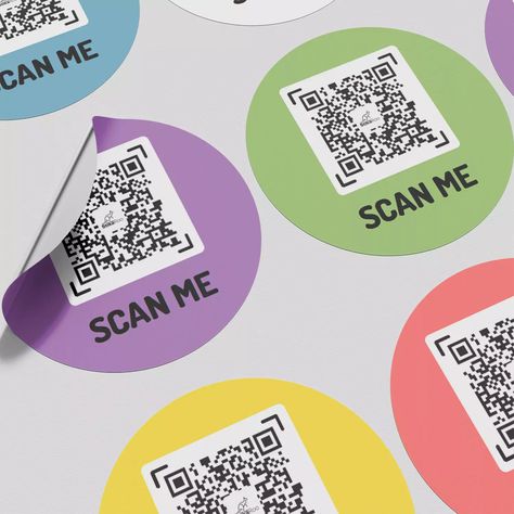 Meet our Dynamic QR Code Stickers – unlocking interactive engagement! These stickers adapt to evolving content. Scan, connect, and stay informed effortlessly. Moreover, should your address change before using all your stickers, we can update your QR address without reprinting. Qr Sticker, Qr Code Sticker, Code Stickers, Merchandise Ideas, Scan Me, Address Change, Candle Stickers, Business Card Design Creative, Creative Marketing