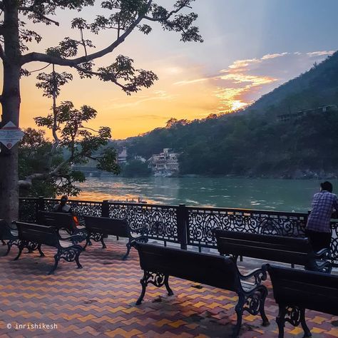 @inrishikesh on Instagram: “Sunset 🔥 Rishikesh Vibes . . . #rishikesh #yogaeveryday #CNTGiveItAShot #NGTIndia #LonelyPlanetIndia #lpmi #OutlookTraveller #lpfanphoto…” Aiims Rishikesh, India Places, Rishikesh, Yoga Everyday, India Travel, Lonely Planet, Study Motivation, India, Collage