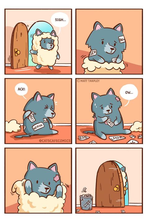 Cute Comics Animals, Tapas Comics, Cat Rabbit, Cartoon Strip, Comics Story, Cat Cafe, Comic Collection, Cute Comics, Animal Quotes