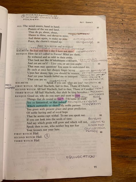 Macbeth Annotations, Macbeth Act 1 Scene 2 Annotations, English Major Aesthetic, Macbeth Act 1 Scene 4 Annotations, Ucla College, Annotated Bibliography, English Literature Notes, Gcse English Literature, Weird Sisters