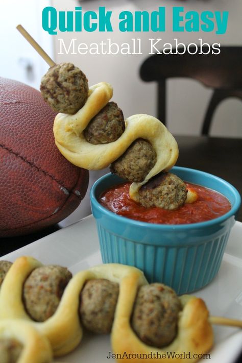 Meatball Kabobs, Easy Meatballs, Easy Meatball, Meatball Sub, Kabob Recipes, Meatballs Easy, Quick And Easy Appetizers, Tailgating Recipes, Kitchen Prep