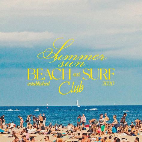 Vintage Beach Magazine, Beach Social Media Post, Travel Instagram Post Design, Beach Stock Photos, Minimalistic Instagram Post, Beach Brand Aesthetic, Vintage Beach Graphic Design, Vintage Beach Club Aesthetic, Sea Images Beach