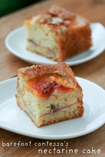 The Food Librarian: Barefoot Contessa's Fresh Nectarine Cake Nectarine Dessert, Nectarine Cake, Nectarine Recipes, Barefoot Contessa Recipes, The Barefoot Contessa, Peach Recipes, Peach Cake, Barefoot Contessa, Peach Recipe